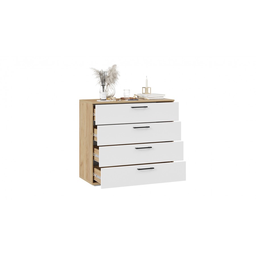 Комод «Нео» - 502.000.000 Дуб Крафт золотой, Белый