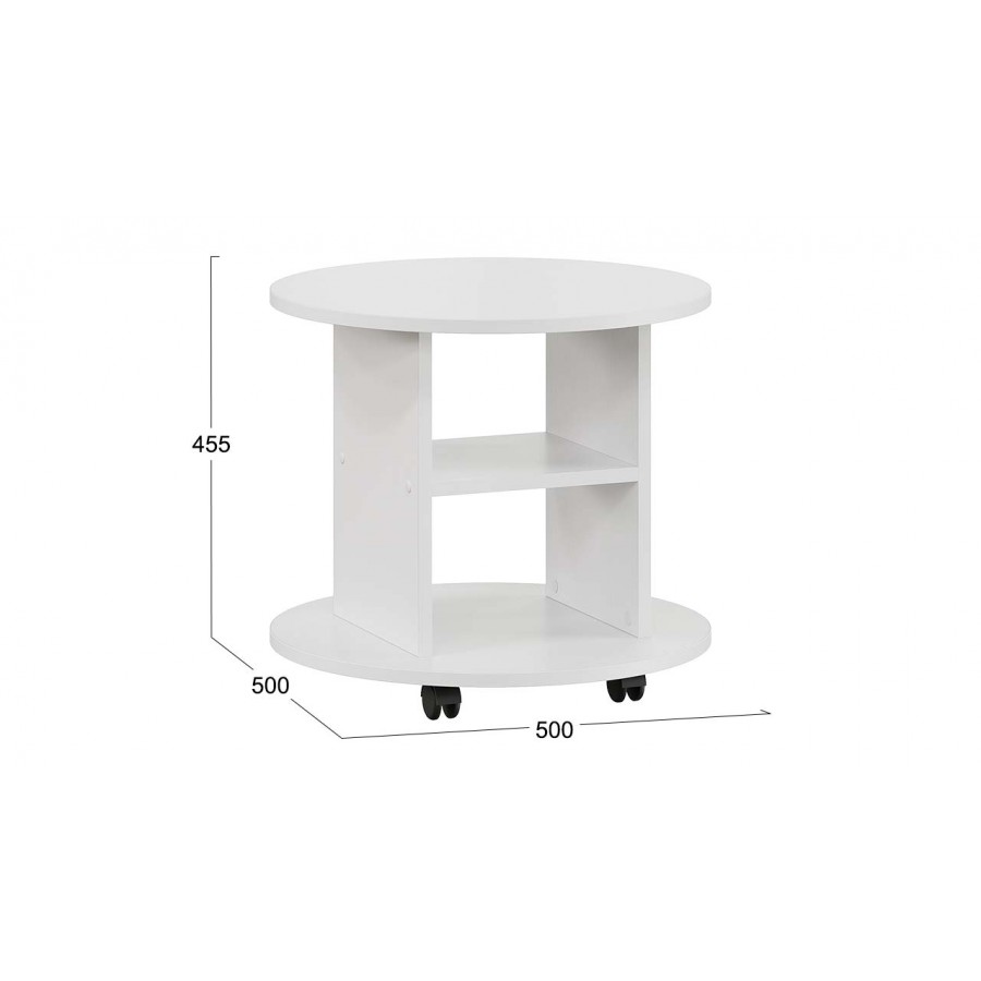 Стол журнальный Остин Белый Ясень