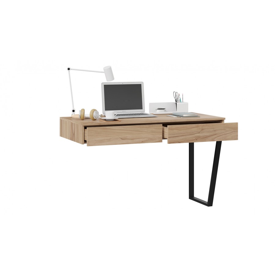 Стол письменный с ящиками «Порто» - ТД-393.15.02 Графит, Яблоня Беллуно