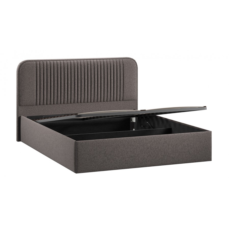 Кровать с ПМ «Тиффани» Тип 1 с заглушиной Микровелюр Jercy Stone