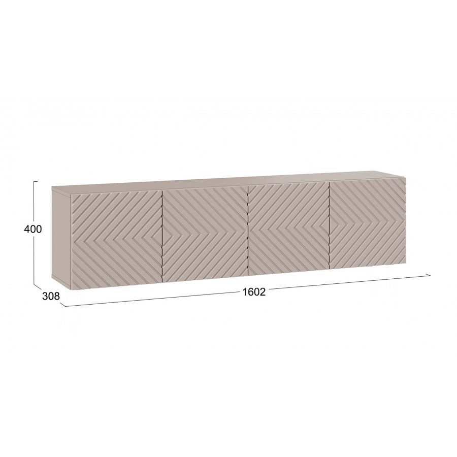 Тумба ТВ Танго Глиняно серый