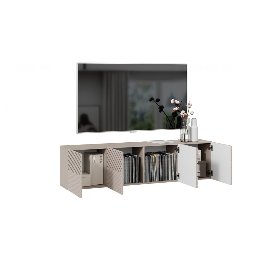 Тумба ТВ Танго Глиняно серый