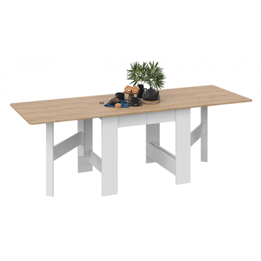 Стол-книжка тип 2 Белый, Дуб Крафт золотой