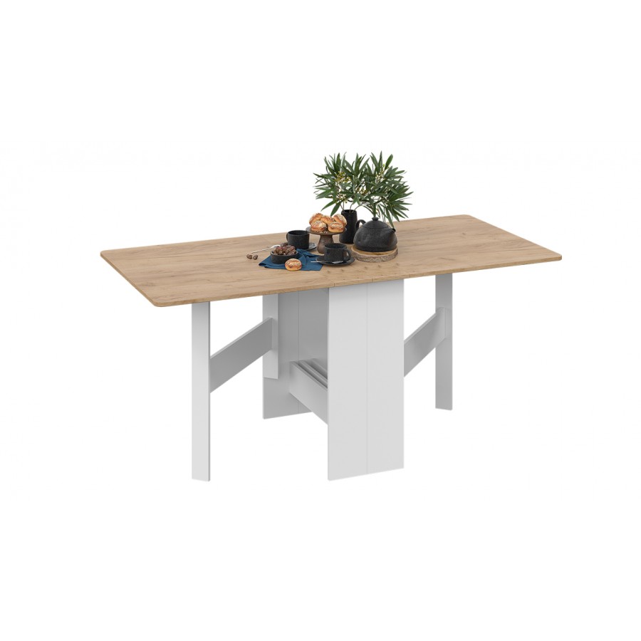 Стол-книжка тип 2 Белый, Дуб Крафт золотой