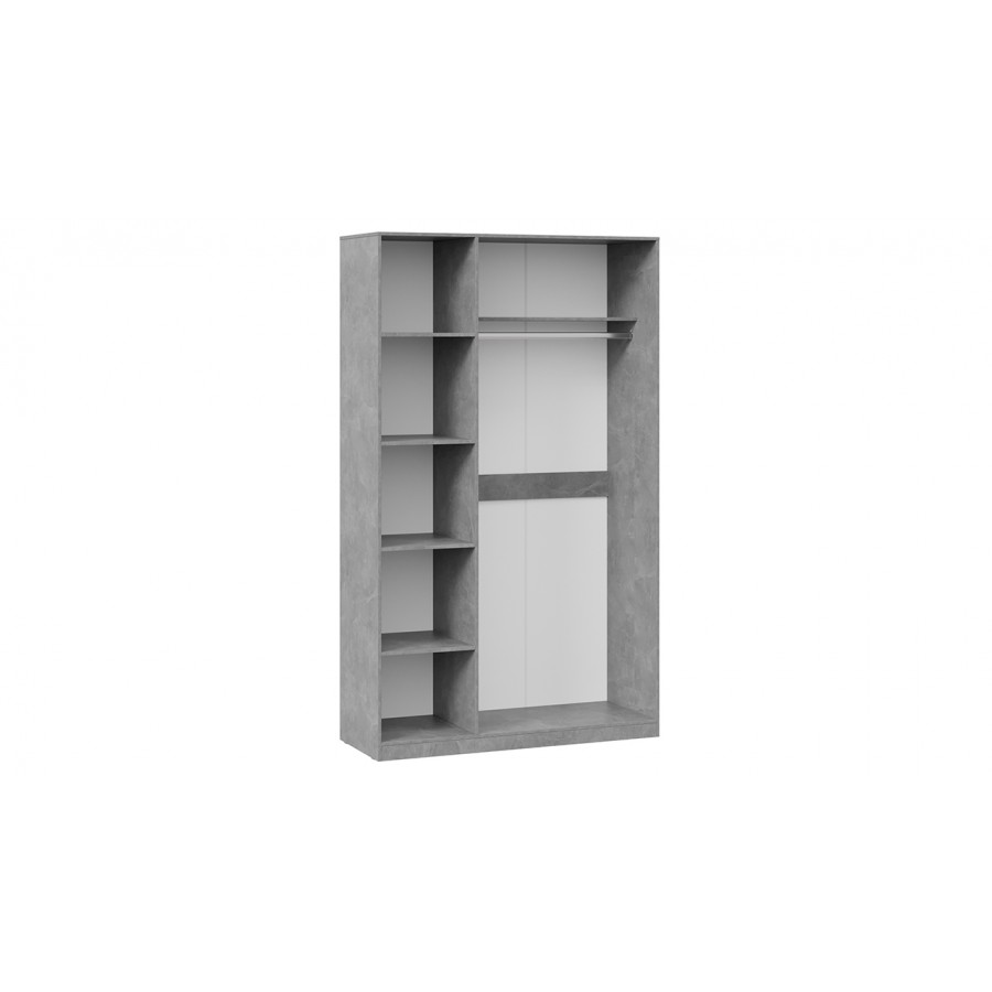 Шкаф комбинированный «Хилтон» - 402.003.000 Ателье светлый, Белый матовый