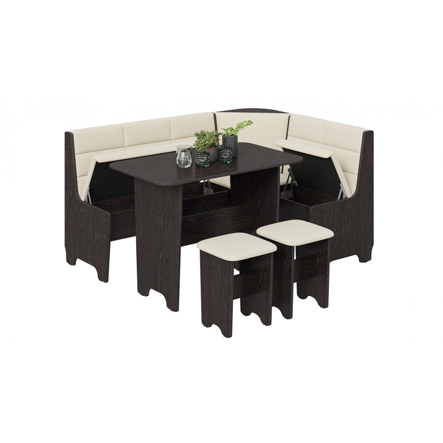 Кухонный уголок «Техас» Исп.2 Венге, Кашемир крем