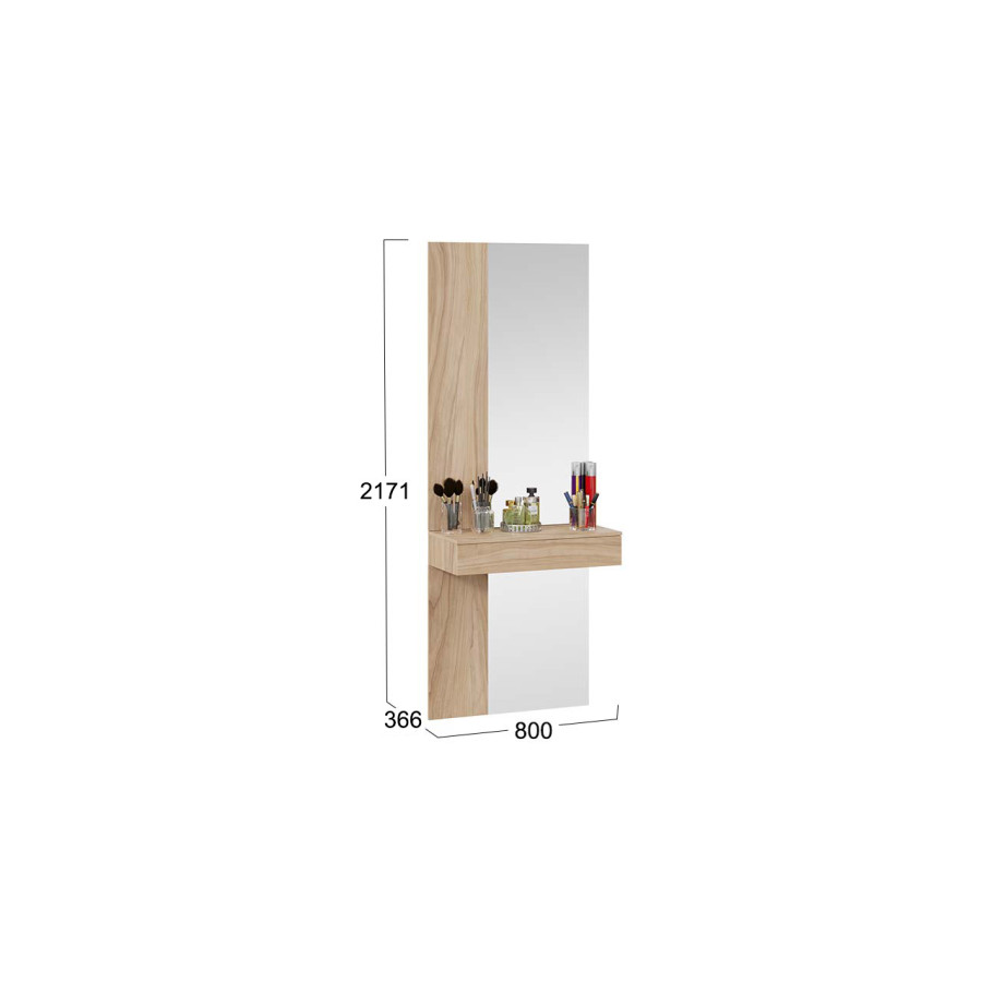 Тумба подвесная с зеркалом «Порто» - СМ-102.08.001 Яблоня Беллуно