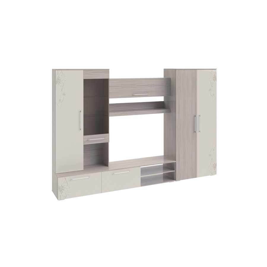 Стенка «Мишель» Ясень шимо, Сатин матовый