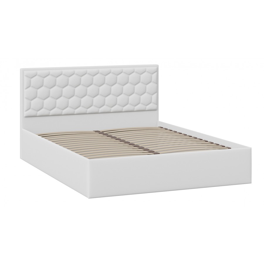 Кровать без ПМ «Порто» (без подъемного механизма) Экокожа белая Polo 160 см