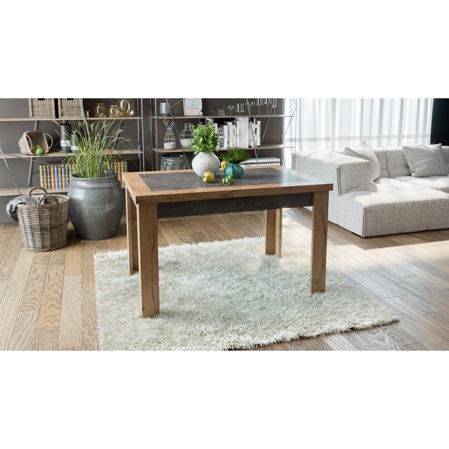 Стол раздвижной «Хьюстон» тип 4 Дуб Вотан, Моод темный