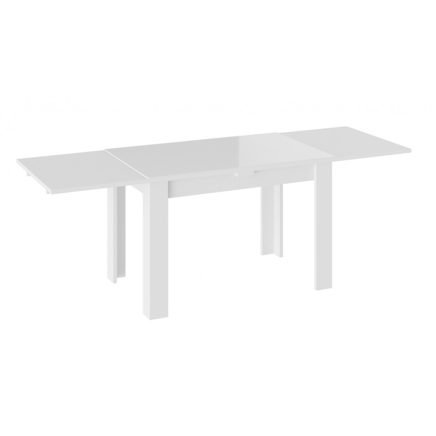 Стол обеденный «Норман» тип 1 Белый, Стекло Белый глянец