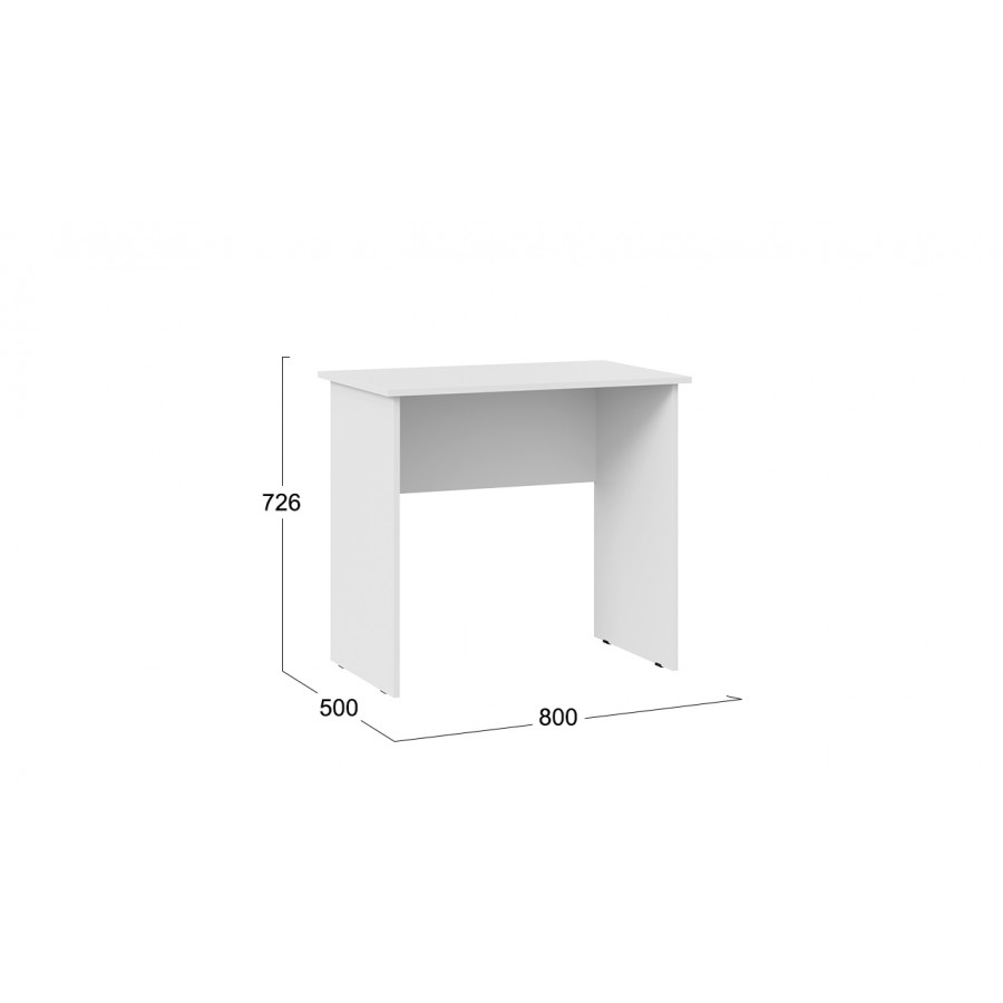 Стол письменный тип 14 (800) Белый Ясень