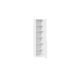Шкаф для белья (366) с 1 глухой дверью «Порто» - СМ-393.07.211 Белый Жемчуг, Белый софт