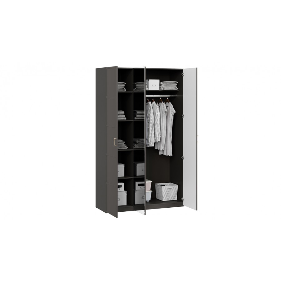 Шкаф комбинированный «Стелла» - 402.43 Серый вулкан, Фон серый