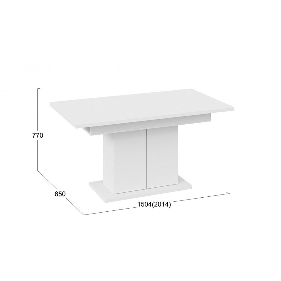 Стол раздвижной «Детройт» Тип 1 - 009.000.000 Белый
