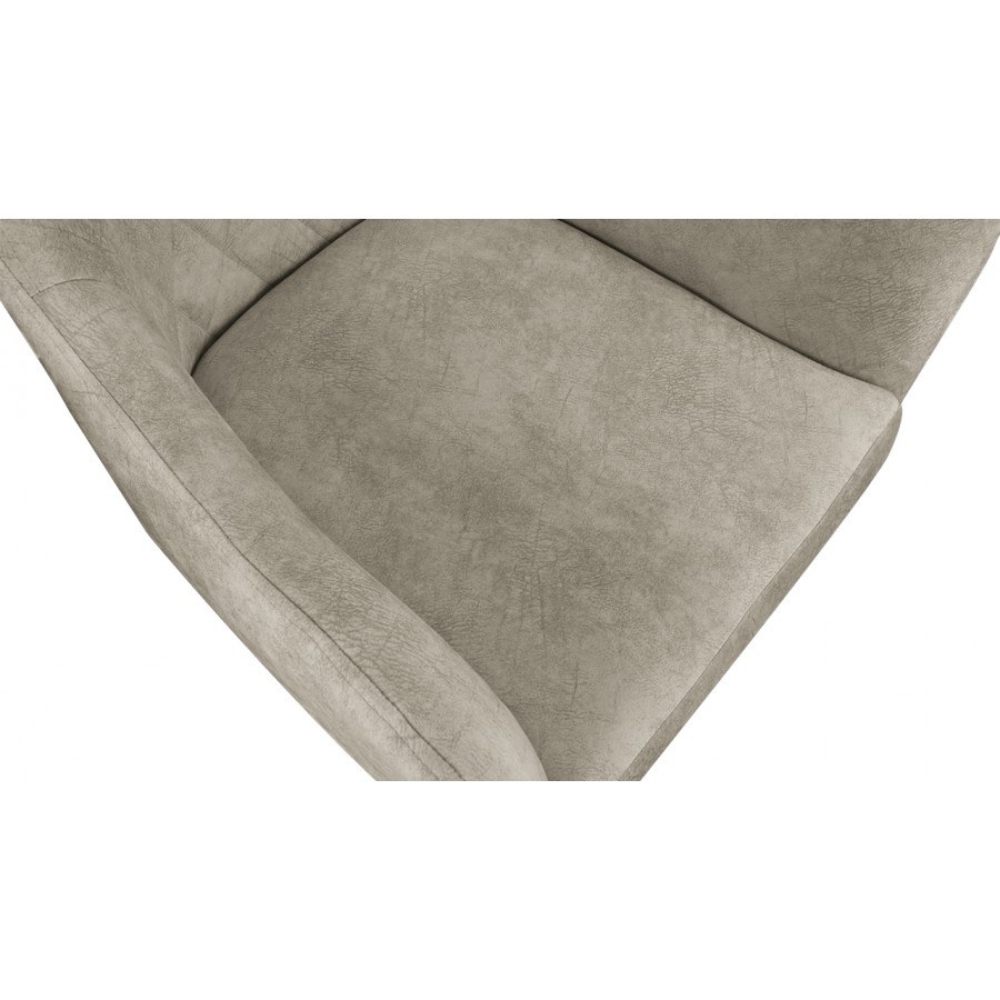 Стул «Chester» Т6 Черный муар, Велюр V005 светло-бежевый