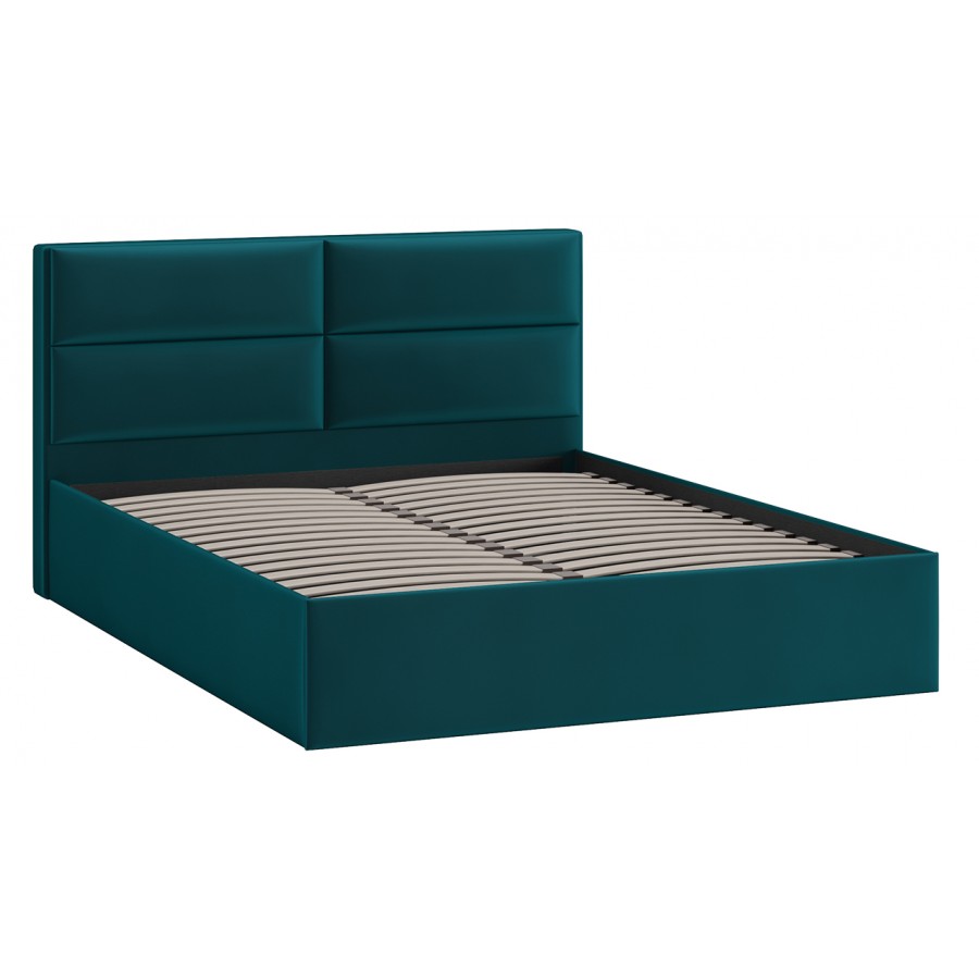 Кровать без ПМ «Глосс» Тип 1 (без подъемного механизма) Велюр Confetti Izumrud