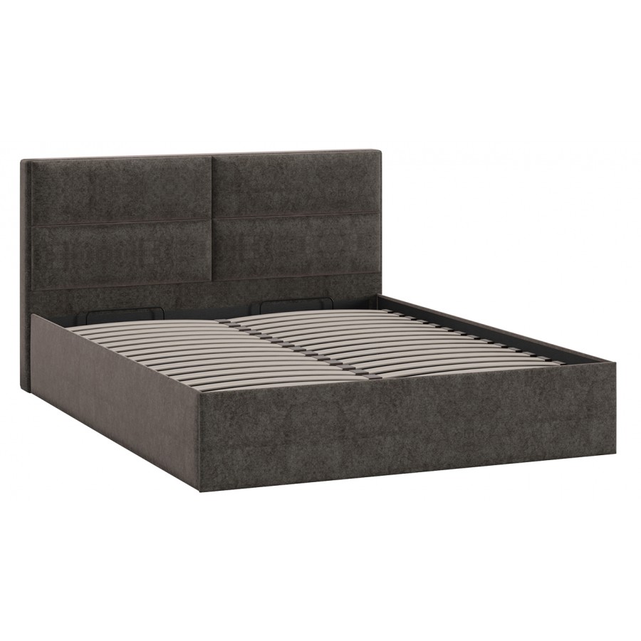 Кровать с ПМ «Глосс» Тип 1 (с подъемным механизмом) с заглушиной Микровелюр Jercy Stone