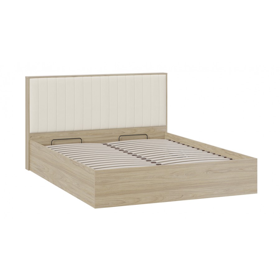 Кровать с ПМ «Сэнди» Тип 2 (с подъемным механизмом) Вяз благородный, Велюр Бежевый