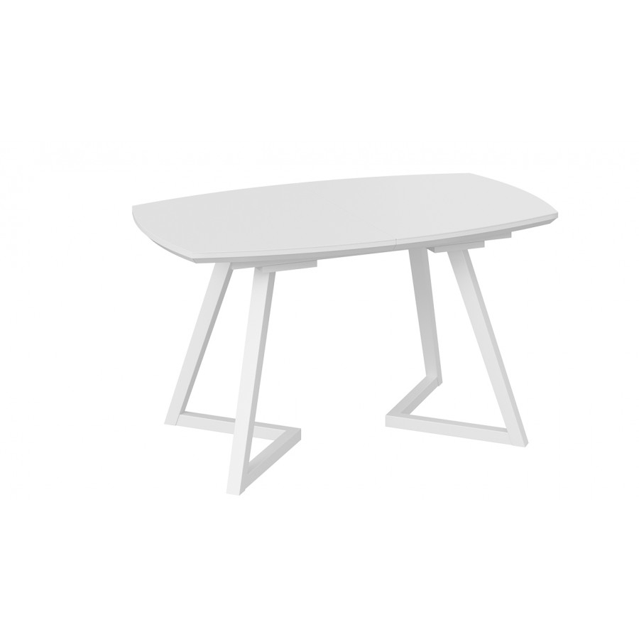 Стол обеденный «TESCA 2» Белый матовый/Стекло Белое матовое