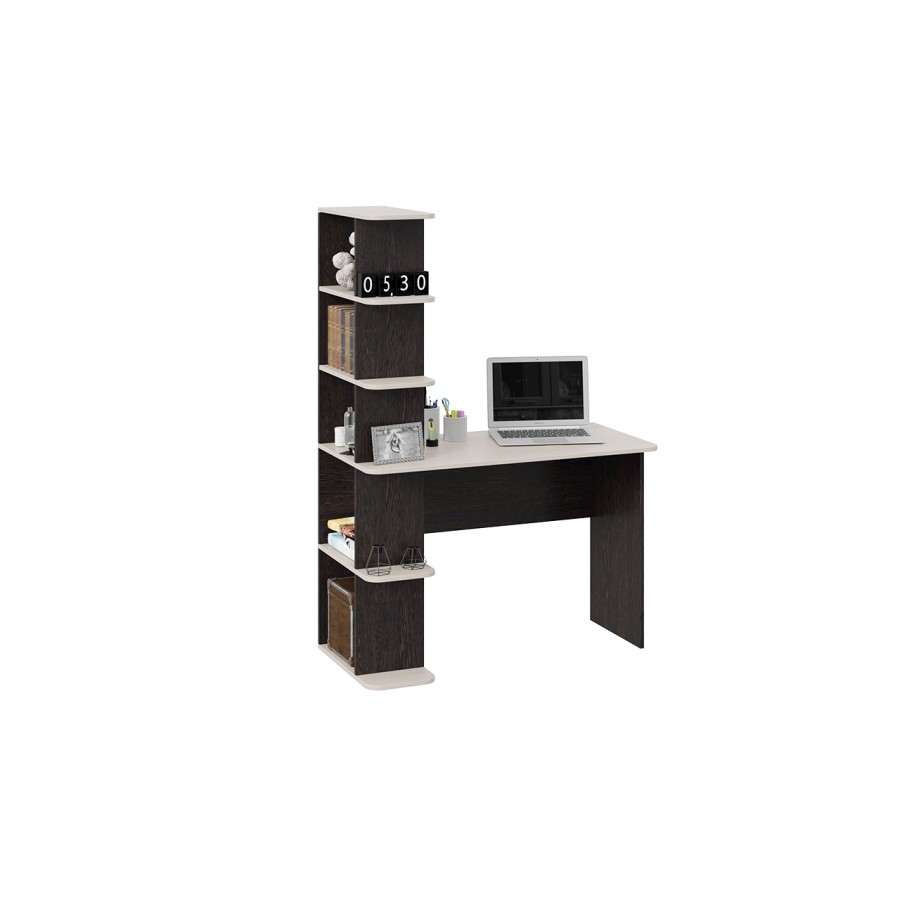 Стол письменный тип 4 Дуб Молочный, Венге Цаво