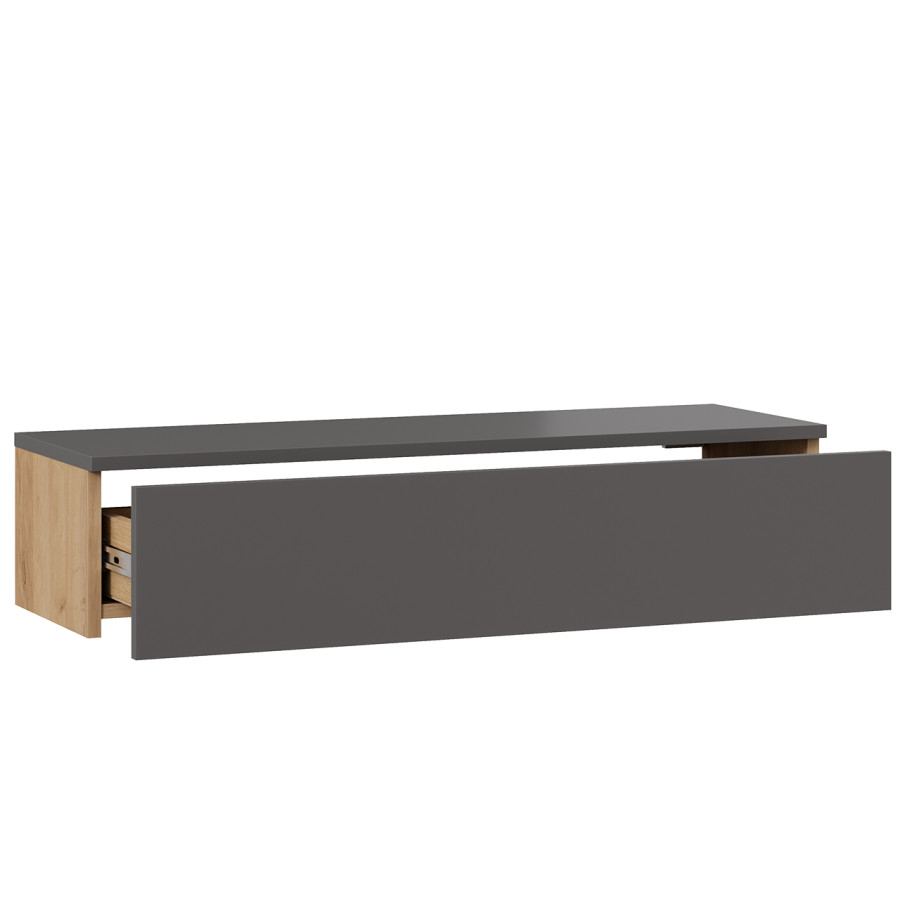 Тумба универсальная Тип 2 Графит Серый/Дуб Крафт Золотой