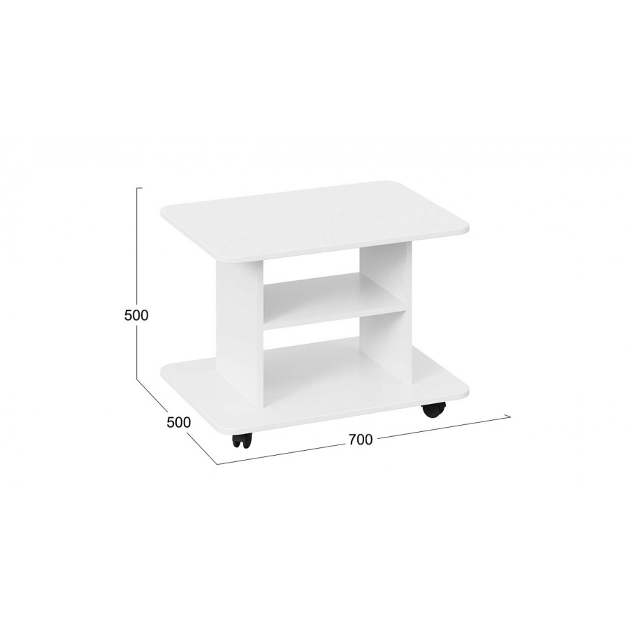Стол журнальный тип 1 - МФ-107.001 Белый Ясень