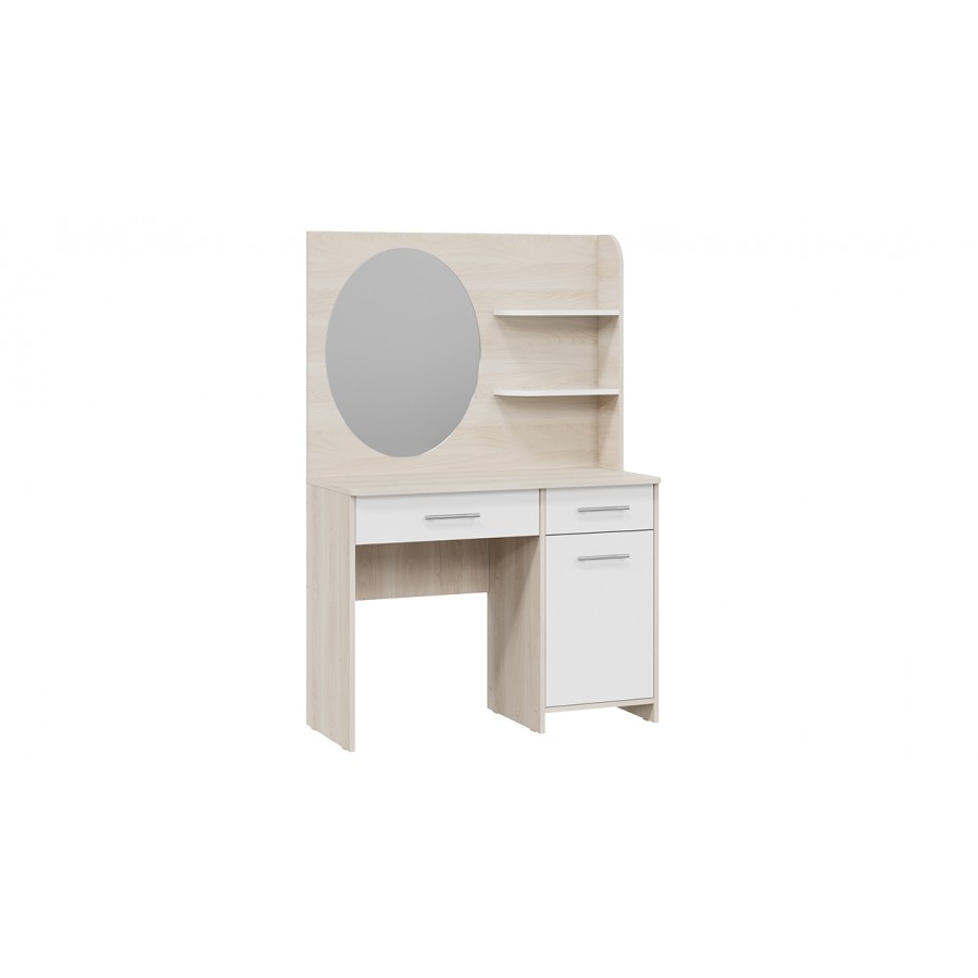 Стол туалетный «Эвита» Дуб Гарден/Белый глянец