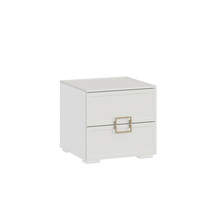 Тумба прикроватная «Стелла» - 402.03 Белый холст, Белый Жемчуг