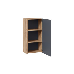 Шкаф навесной «Порто» - ТД-393.03.27 Яблоня Беллуно, Графит софт