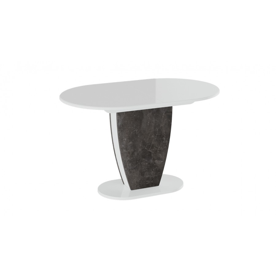 Стол обеденный «Монреаль» Тип 1 Белый глянец, Моод темный