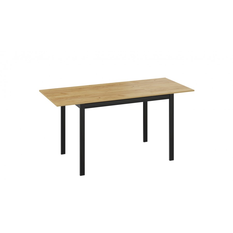 Стол раздвижной «Слайд» Тип 2 Черный муар, Дуб Крафт золотой