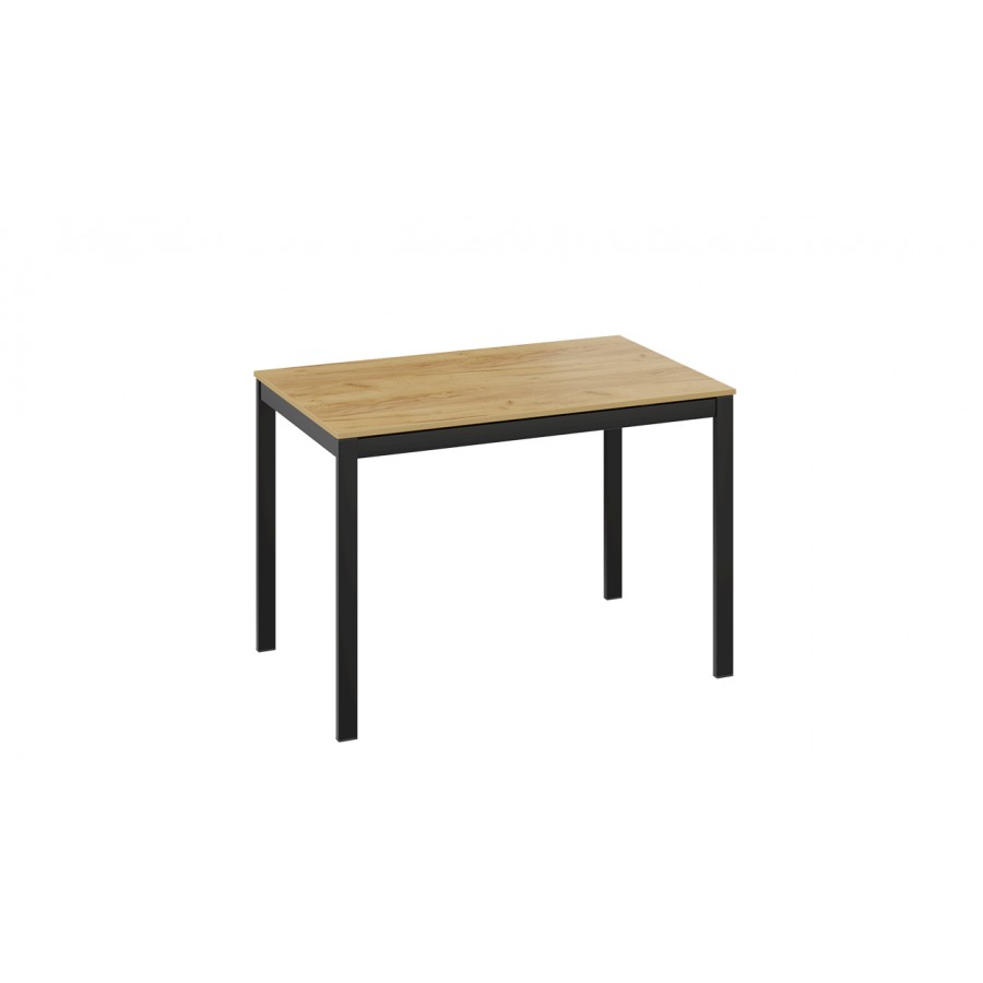 Стол раздвижной «Слайд» Тип 2 Черный муар, Дуб Крафт золотой