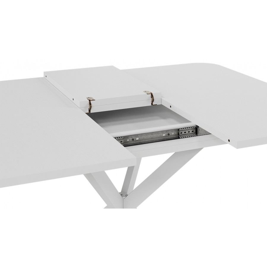 Стол обеденный раздвижной «Лиссабон» Тип 1 Белый муар, Белый