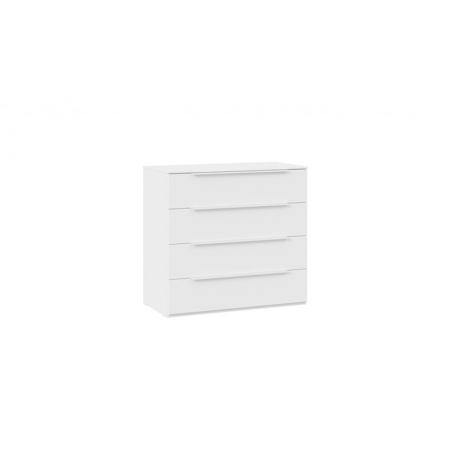 Комод «Порто» - ТД-393.04.01 Белый Жемчуг, Белый софт