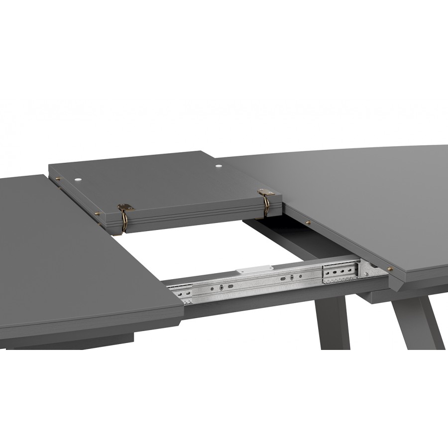 Стол обеденный «TESCA 2» Графит, Стекло графит матовое