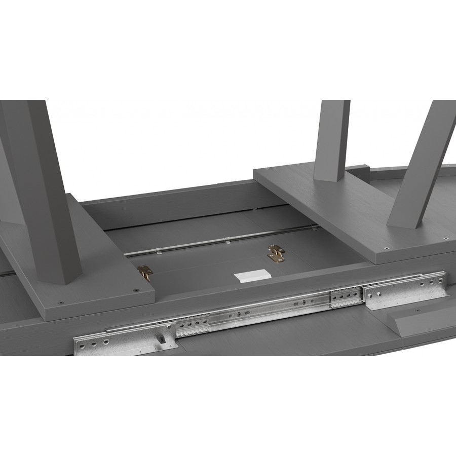 Стол обеденный «TESCA 2» Графит, Стекло графит матовое