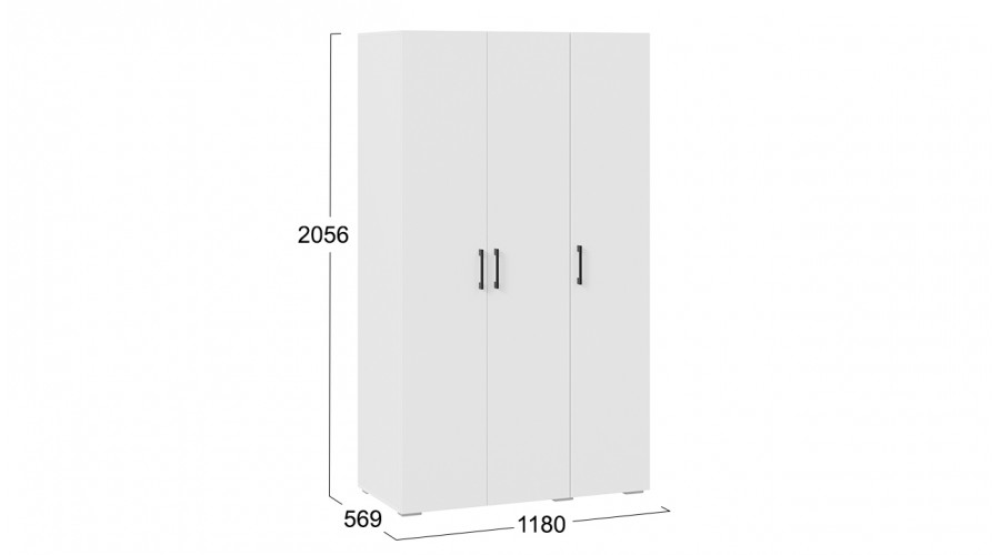 Шкаф для одежды 3-х дверный «Нео»