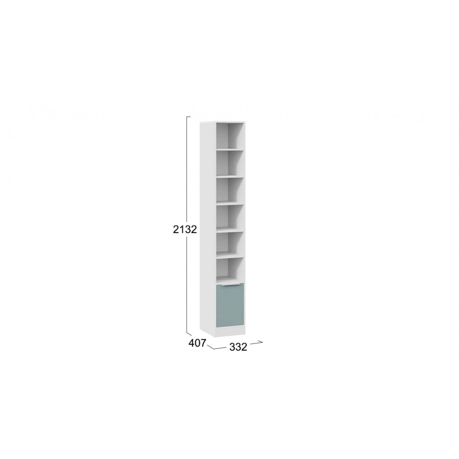 Стеллаж «Марли» - 403.004.000 Белый, Серо-голубой