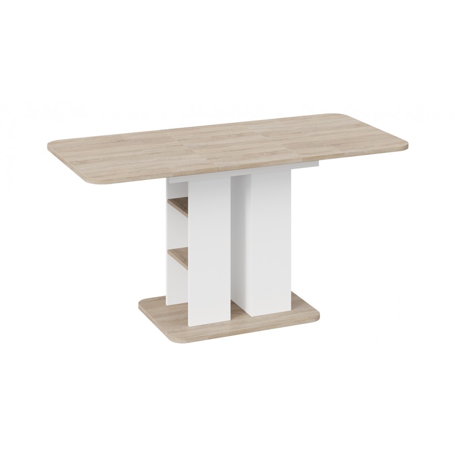 Стол обеденный «Мюнхен» Тип 2 Белый Ясень, Дуб Сонома