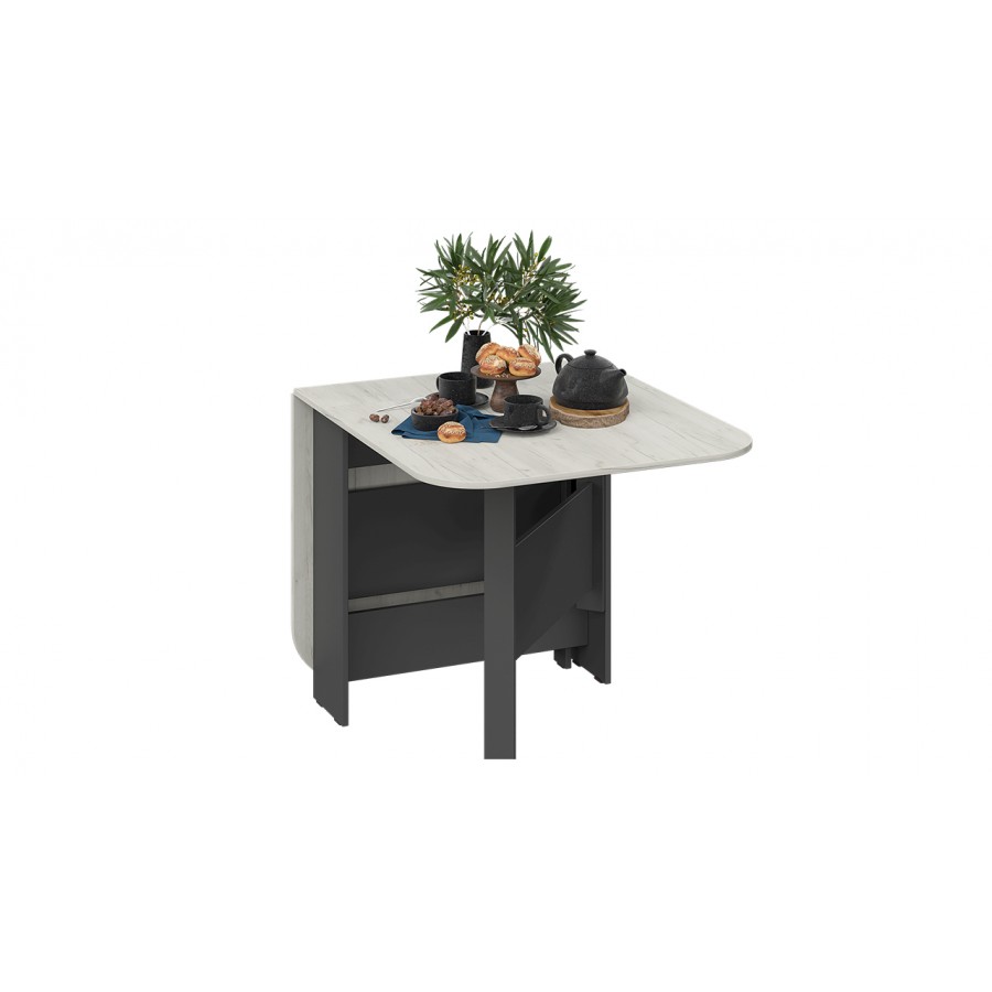 Стол-книжка Т1 Антрацит, Дуб крафт белый