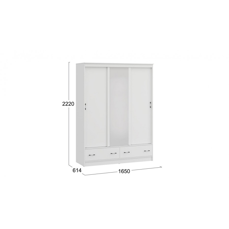 Шкаф-купе «Квинт» Белый