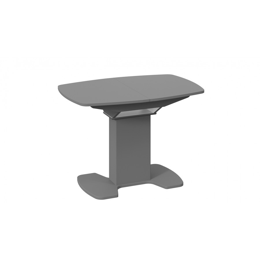 Стол обеденный «Портофино» - СМ(ТД)-105.01.11(1) Серое, Стекло серое матовое LUX