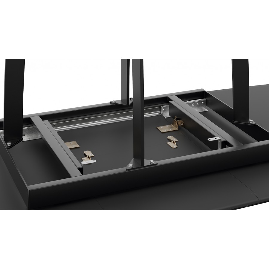 Стол обеденный «Орфей» Черный муар, Стекло глянцевое черный мрамор