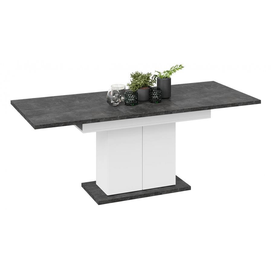 Стол раздвижной «Детройт» Тип 1 - 009.000.000 Белый, Ателье темный