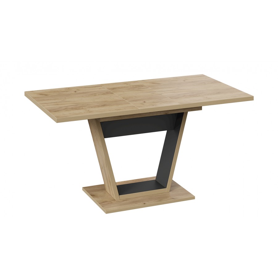 Стол обеденный «Гавана» Тип 1 Дуб Крафт золотой, Черный