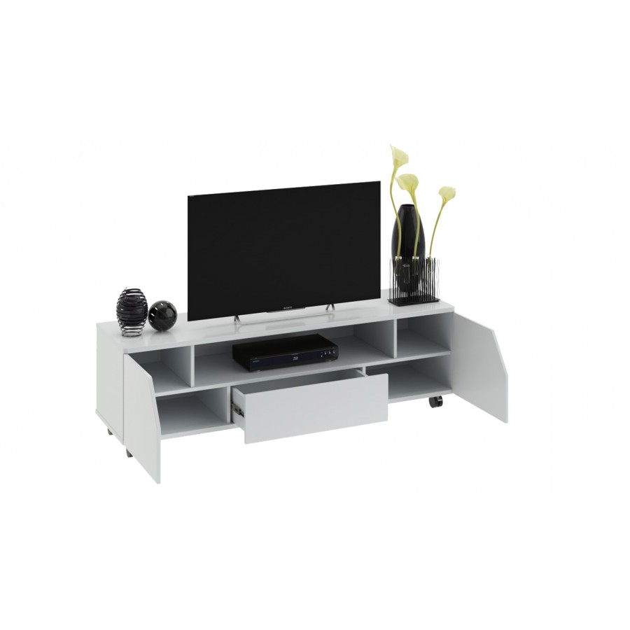 Тумба ТВ «Diamond» тип 4 Белый глянец