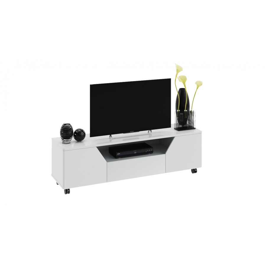 Тумба ТВ «Diamond» тип 4 Белый глянец