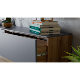 Гостиная «Порто» №3 - ГН-393.003 Яблоня Беллуно, Графит софт