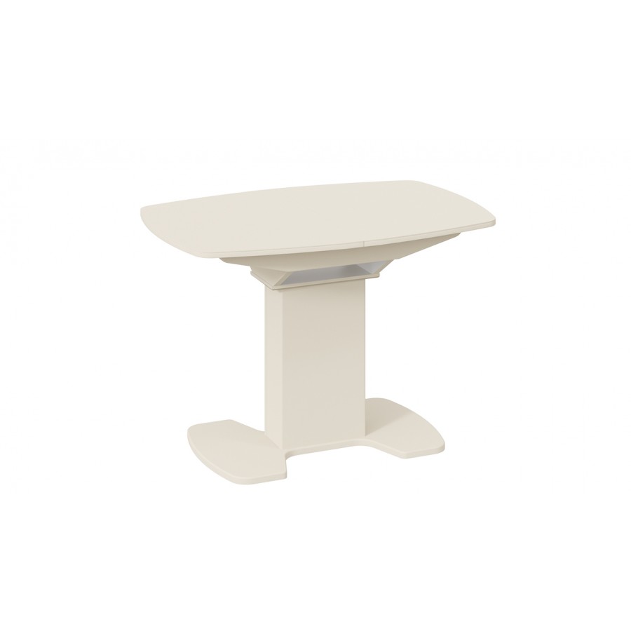 Стол обеденный «Портофино» - СМ(ТД)-105.01.11(1) Бежевое, Стекло бежевое матовое LUX